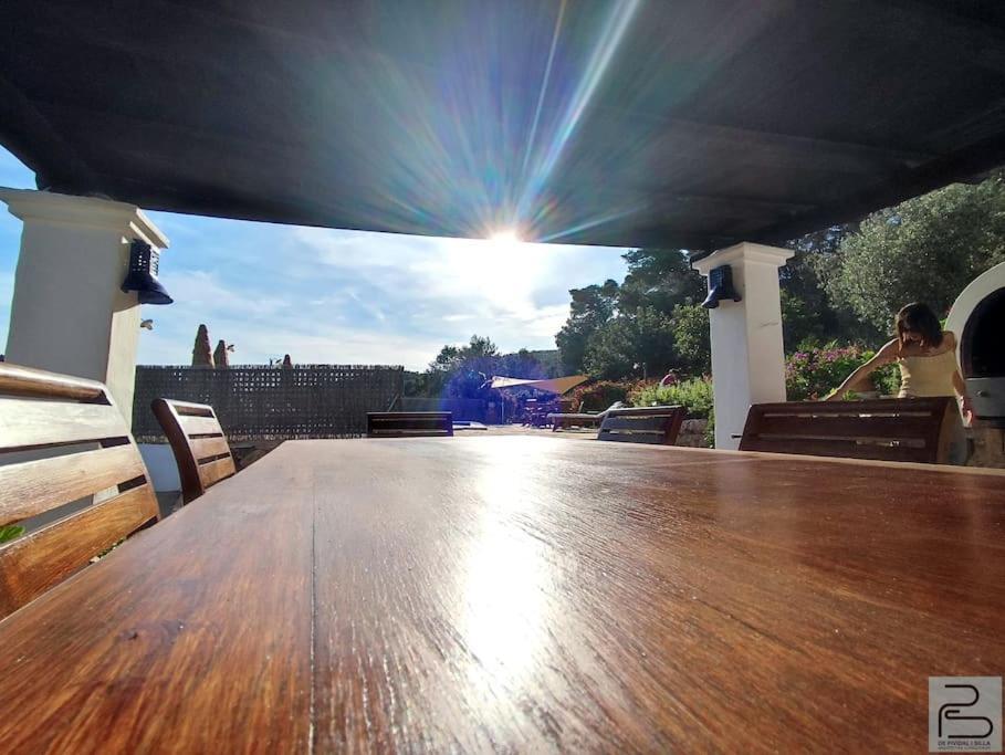 Casa Can Lluc Con Piscina, Jardin Y Vista Al Campo サン・ミゲル・デ・バランサット エクステリア 写真