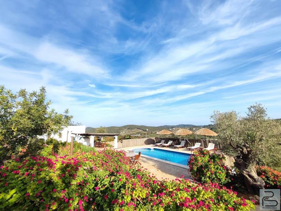 Casa Can Lluc Con Piscina, Jardin Y Vista Al Campo サン・ミゲル・デ・バランサット エクステリア 写真