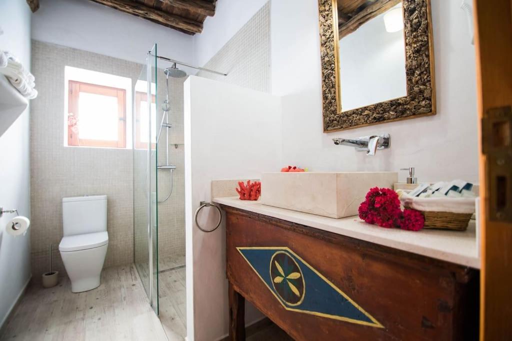 Casa Can Lluc Con Piscina, Jardin Y Vista Al Campo サン・ミゲル・デ・バランサット エクステリア 写真