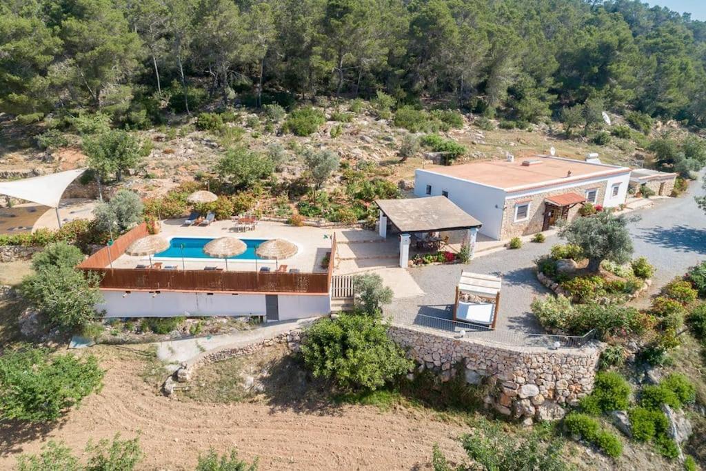 Casa Can Lluc Con Piscina, Jardin Y Vista Al Campo サン・ミゲル・デ・バランサット エクステリア 写真