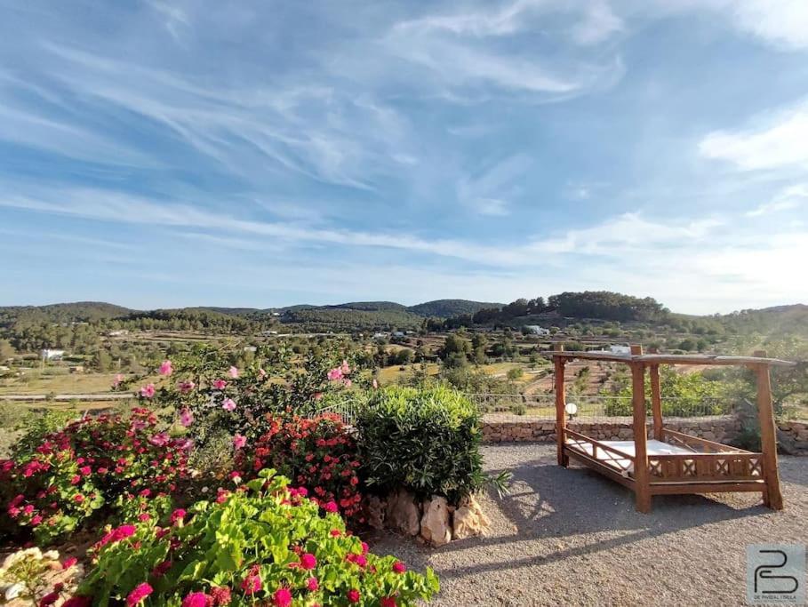 Casa Can Lluc Con Piscina, Jardin Y Vista Al Campo サン・ミゲル・デ・バランサット エクステリア 写真