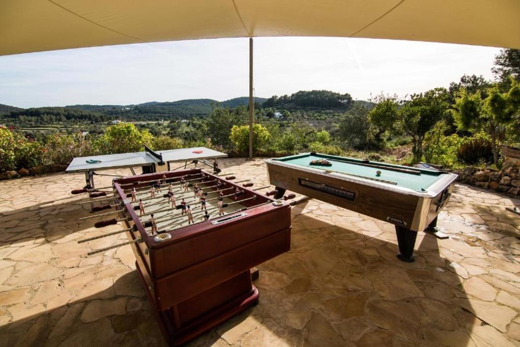 Casa Can Lluc Con Piscina, Jardin Y Vista Al Campo サン・ミゲル・デ・バランサット エクステリア 写真
