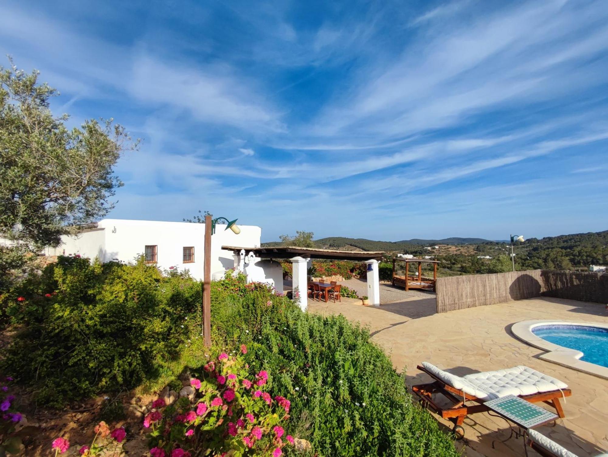 Casa Can Lluc Con Piscina, Jardin Y Vista Al Campo サン・ミゲル・デ・バランサット エクステリア 写真